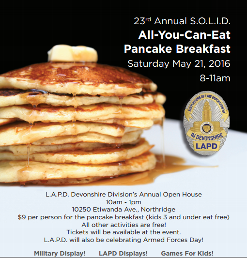 All You Can Eat Pancake Breakfast Porter Ranch Neighborhood Council